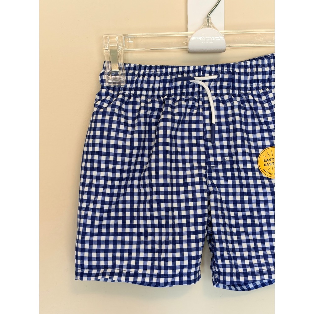 Cat & Jack Blue Gingham Mesh Lined Swim Trunks Shorts Toddler Boy 3T NEW NWT - Picture 2 of 9